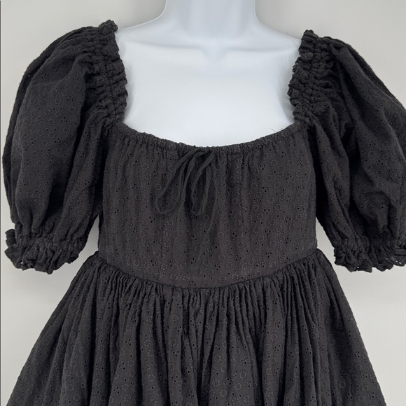 Selkie Black Beach Day Puff Sleeve Dress - Picture 7 of 10